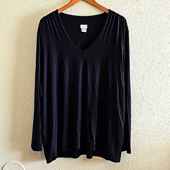 CHICOS Black Blouse - Picture 1 of 9